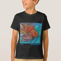 Arte colorida do estilo do "vitral" do Lionfish!