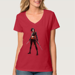 T-shirt Arte da banda desenhada do pelotão Katana do