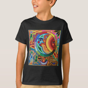T-shirt Arte da corda de Huichol de México