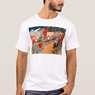 T-shirt Arte da propaganda de China