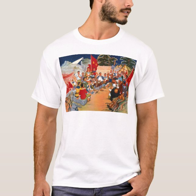 T-shirt Arte da propaganda de China (Frente)