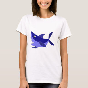 T-shirt Arte de arreganho engraçada do tubarão
