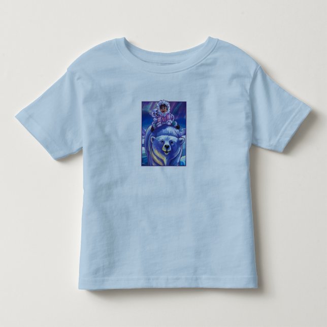 T-shirt Arte de Barramento Polar (Frente)