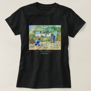 T-shirt Arte de Vincent van Gogh das primeiras etapas