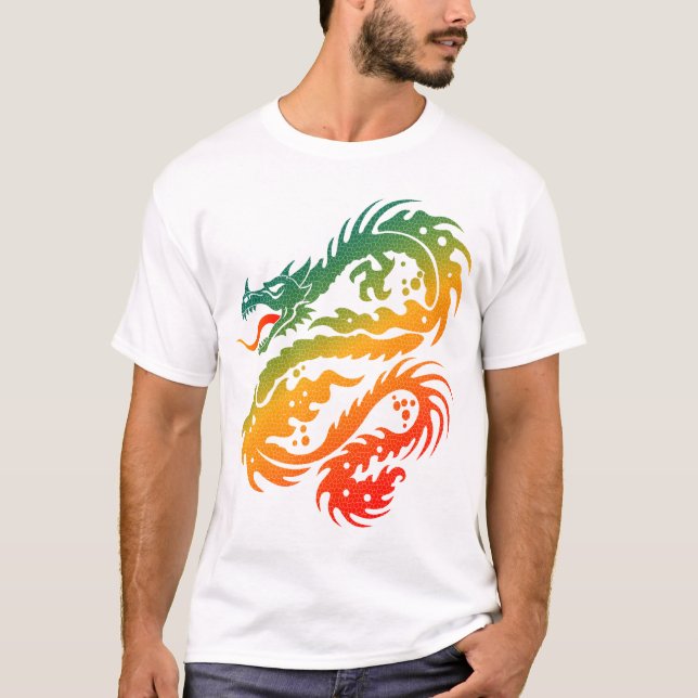 T-shirt Arte do dragão (Frente)