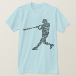 T-shirt Arte do Jogador de Softball de Baseball