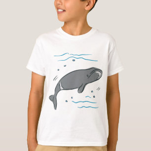 T-shirt Arte do oceano do cetáceos dos mamíferos marinho