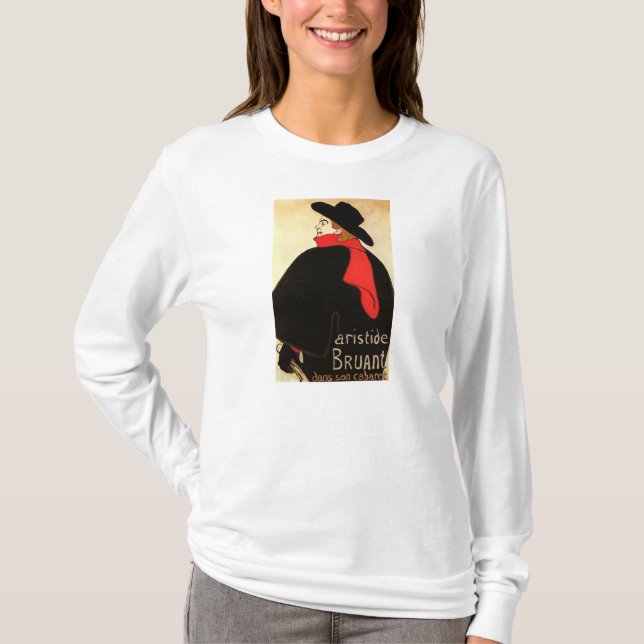 T-shirt Arte do poster de Toulouse Lautrec (Frente)