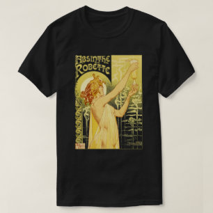 T-shirt Arte do poster do absinto do vintage