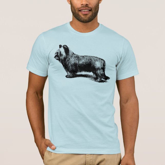T-shirt Arte do vintage de Skye Terrier (Frente)