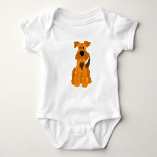 T-shirt Arte engraçada do cão de Airedale Terrier