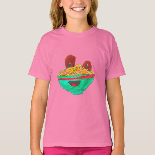 T-shirt Arte engraçada dos meatballs dos espaguetes dos
