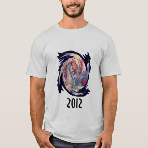 T-shirt Arte Fantástica do Ano do Dragão de 2012