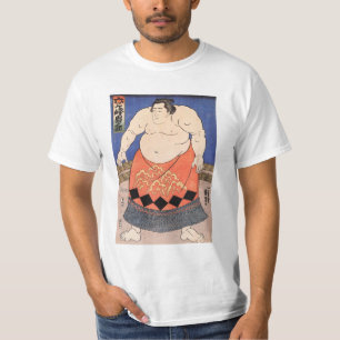 T-shirt Arte japonesa Kuniyoshi Utagawa o lutador do Sumo