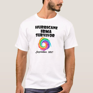 T-shirt Arte legal do sobrevivente de Irma do furacão