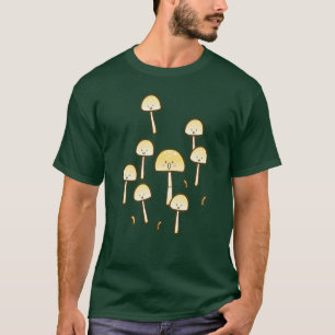 T-shirt Arte mágica do Doodle dos cogumelos