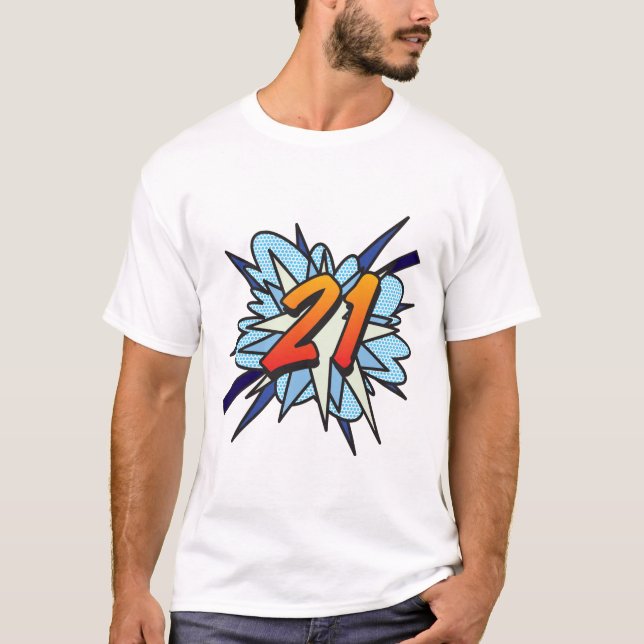 T-shirt Arte Pop de Quadrinhos 21 (Frente)
