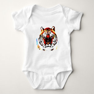 T-shirt Arte Pop Tigre Selvagem