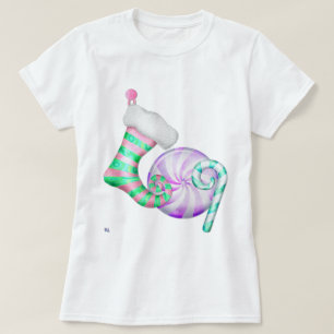 T-shirt Arte popular da rareza do Natal de O