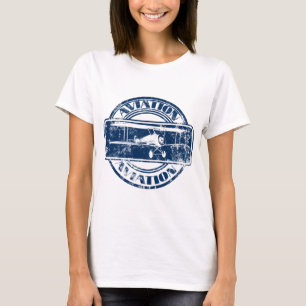 T-shirt Arte retro da aviação