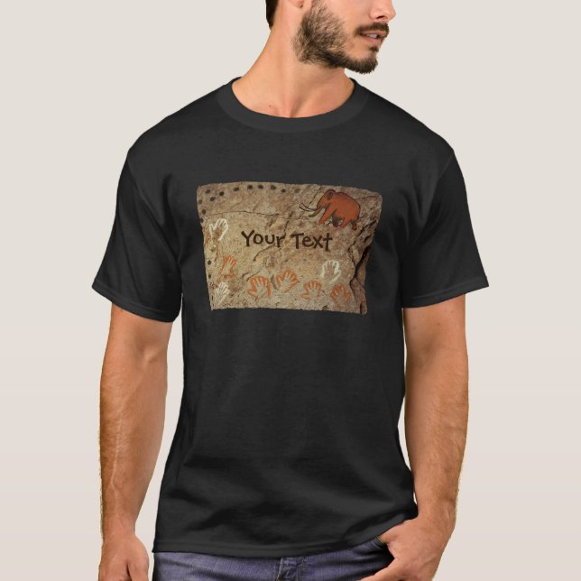 T-shirt Arte Rupestre da Idade do Gelo (Frente)