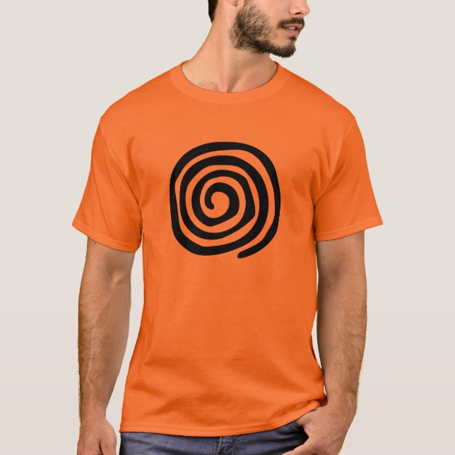 T-shirt Arte tribal do petroglyph espiral tribal (Frente)