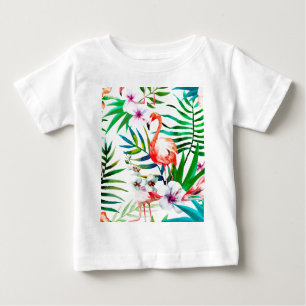 T-shirt Arte tropical flamingo