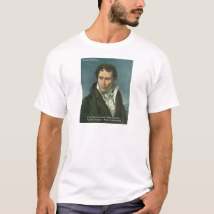 T-shirt Arthur Schopenhauer "Nações Ridicule" Citando pres