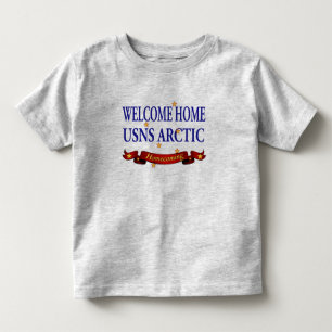 T-shirt Ártico bem-vindo da casa USNS