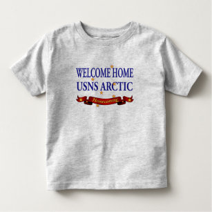 T-shirt Ártico bem-vindo da casa USNS