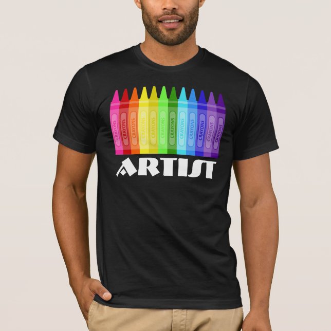 T-shirt Artista de Lápis de Cor (Frente)