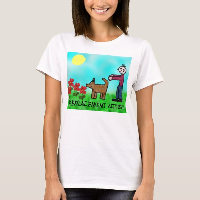 T-shirt Artista de substituição (Frente)