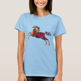 T-Shirt Artsy Colorful Horse