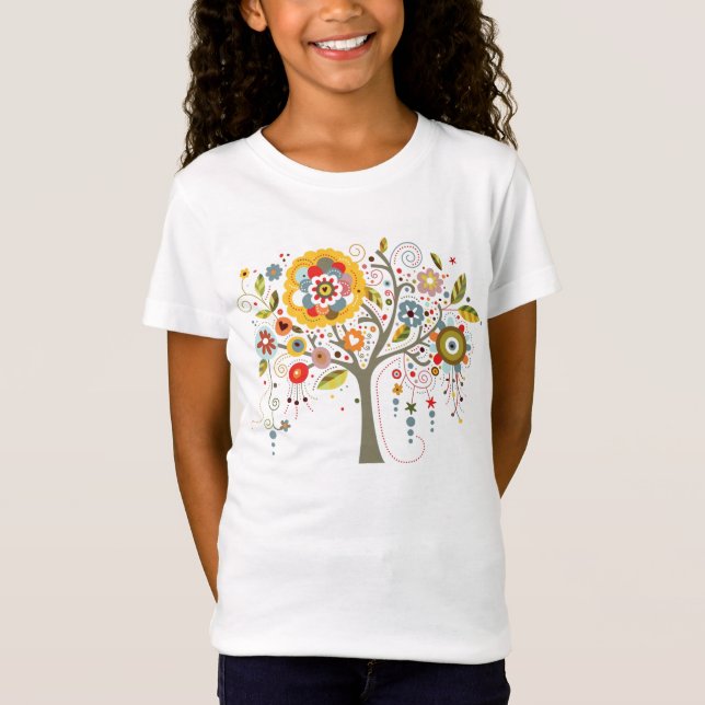 T-shirt Árvore Blooming (Frente)