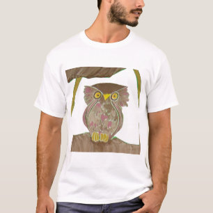 T-shirt árvore da coruja