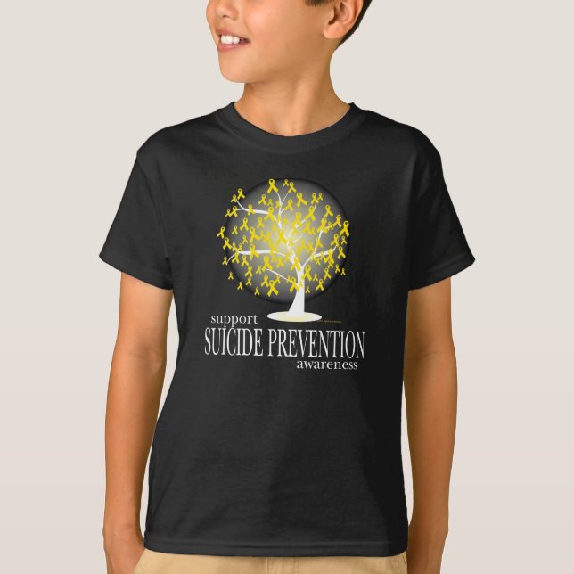 T-shirt Árvore da prevenção do suicídio (Frente)