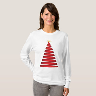 T-shirt Árvore de fita vermelha