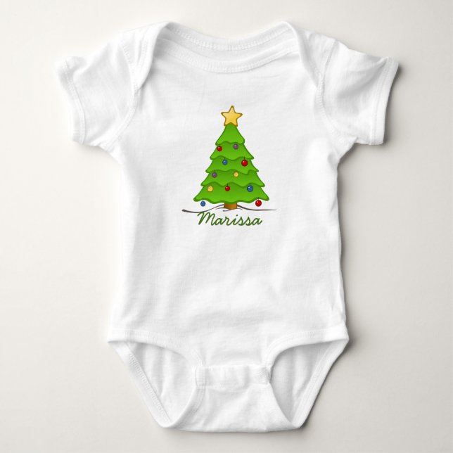 T-shirt Árvore de Natal Personalizada (Frente)
