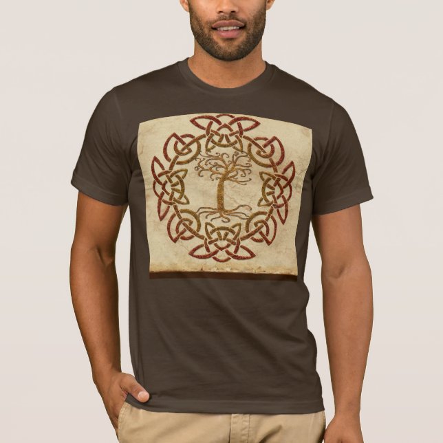T-shirt Árvore do Círculo Celta - Tee Masculina (Frente)