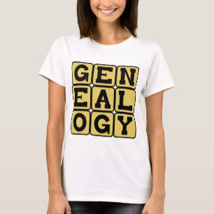 T-shirt Árvore genealógica, estudo das árvores