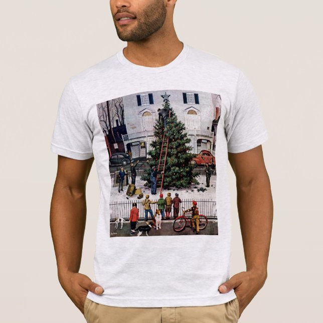 T-shirt Árvore na praça da cidade (Frente)