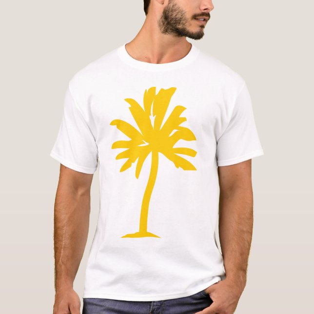 T-shirt Árvore Palm - âmbar (Frente)