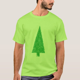 T-shirt Árvore verde. Natal, abeto, árvore verde