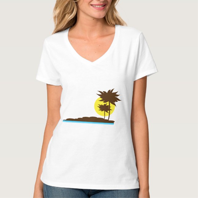 T-shirt Árvores Tropicais (Frente)
