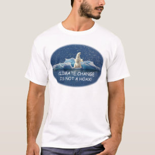 T-shirt AS ALTERAÇÕES CLIMÁTICAS NÃO SÃO um urso polar do
