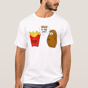 T-shirt As batatas fritas da batata são que você?