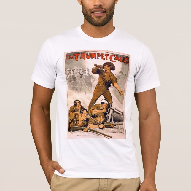 T-shirt As chamadas de trombeta (Frente)