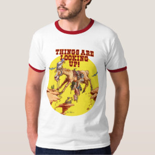 T-shirt As coisas estão olhando acima!