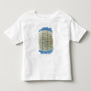 T-shirt As contas apresentam com roteiro cuneiform, c.2400
