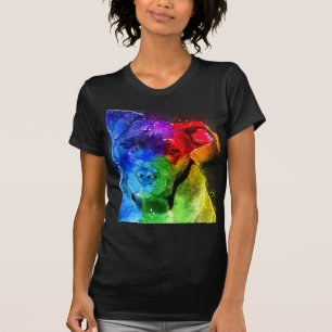T-shirt As cores do amor são um Pitbull